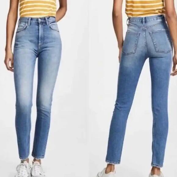Boyish The Zachary High-Rise Skinny Jeans in Best Foot Forward - Picture 1 of 10